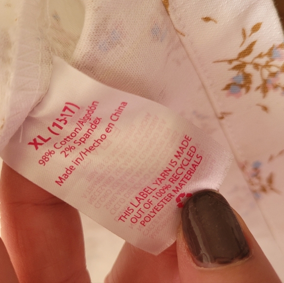 No Boundaries White Floral Summer Zip Up Tank Dress Size XL - Picture 5 of 9